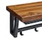 Alaterre Furniture Claremont 40"L Rustic Wood Coat Hook and Bench Set ANCM042474 - alternate 4